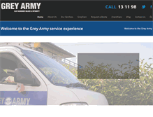 Tablet Screenshot of greyarmy.com.au